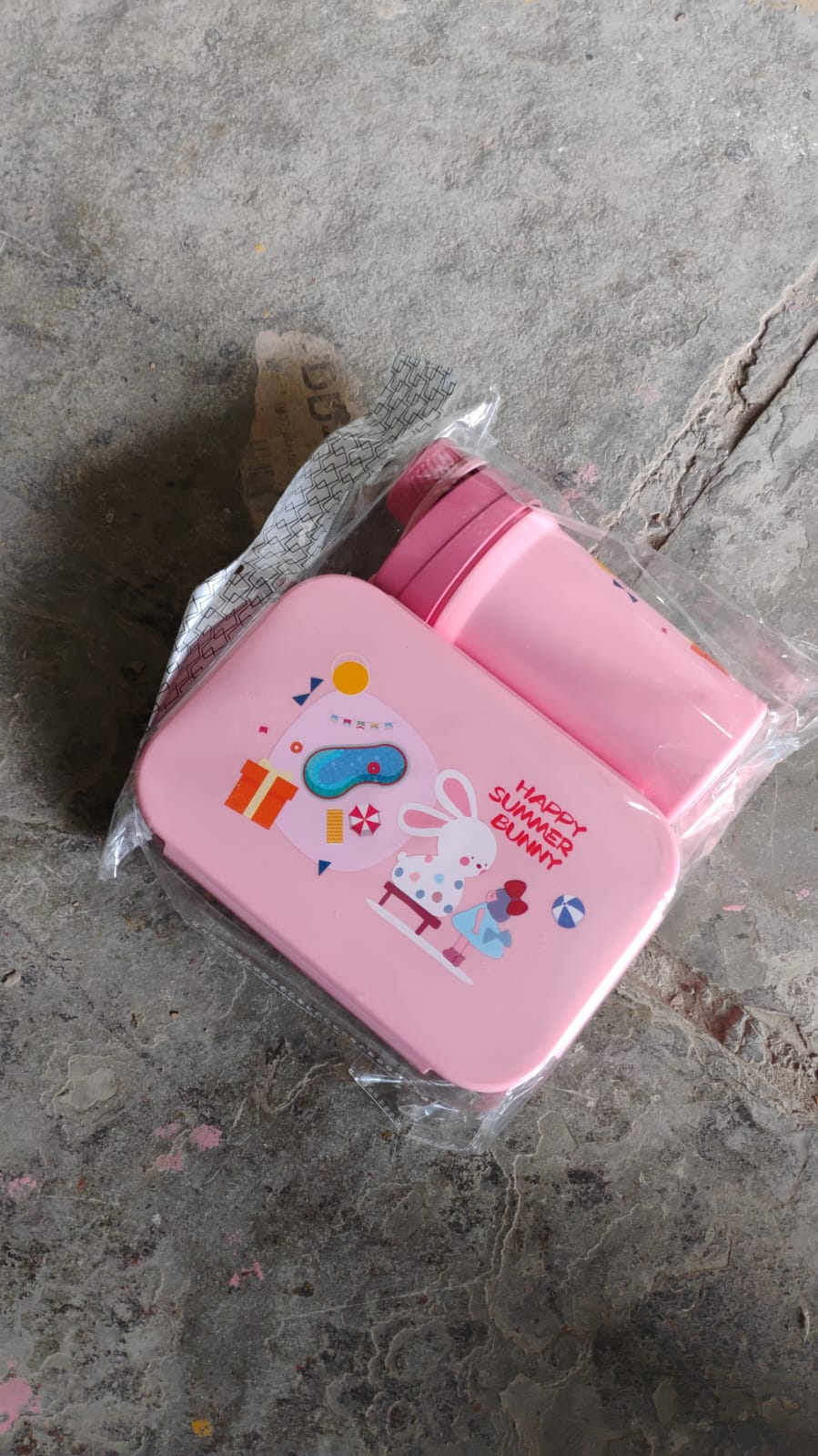 Plastic Lunch Box Leak Proof 2 Compartment with Bottle and Fork (1 Set / Mix Color) Plastic Lunch Box Leak Proof 2 Compartment with Bottle and Fork (1 Set / Mix Color)